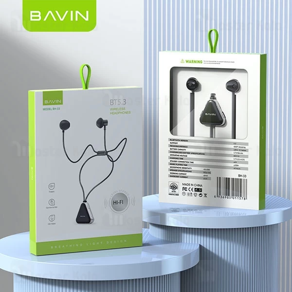 هندزفری بلوتوث گردنی باوین Bavin BH-33 Wireless Headphone