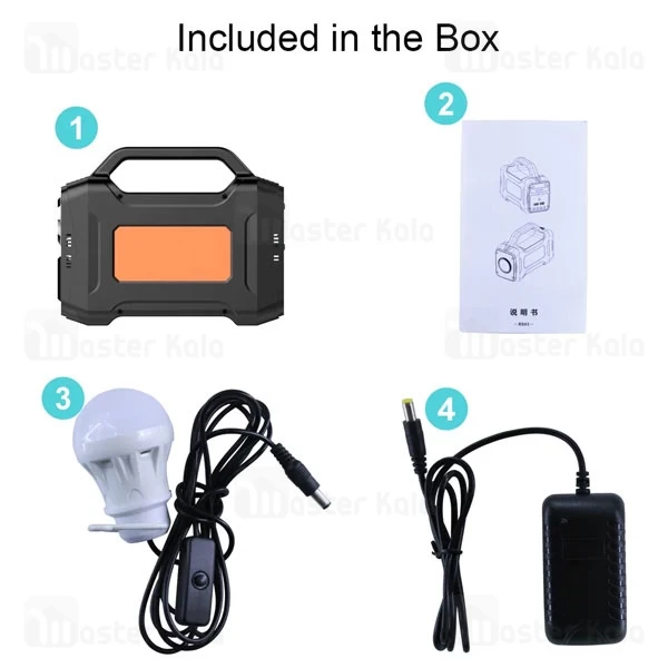 پاوربانک 12000 باوین Bavin PS03 Power Station همراه چراغ قوه