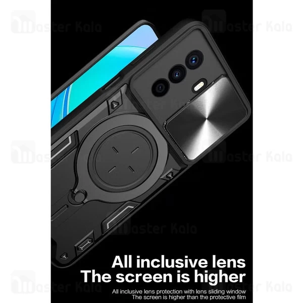 قاب ضد ضربه مگنتی هوآوی Huawei Nova Y71 Magnetic Support Case دارای محافظ دوربین