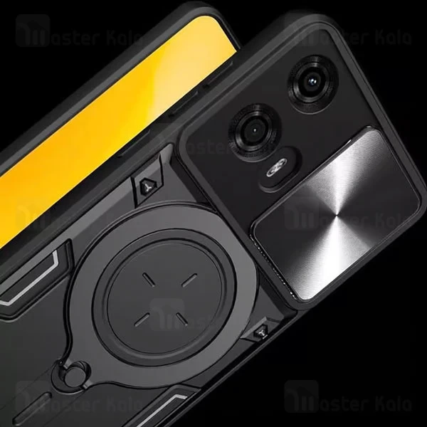 قاب ضد ضربه مگنتی موتورولا Motorola Moto G24 Magnetic Support Case دارای محافظ دوربین