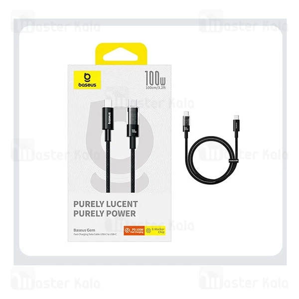 کابل Type C به Type C بیسوس Baseus CB000092 GEM charging P10373000111-00