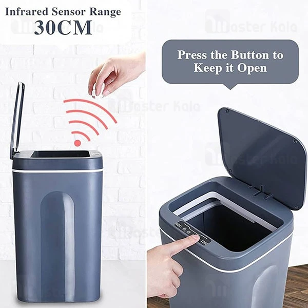 سطل زباله هوشمند گرین لاین Green Ecosense GNSECODUSTBGY 