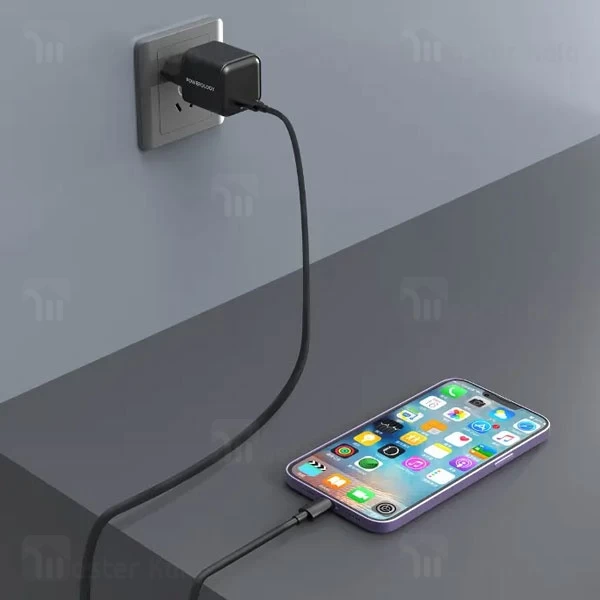 شارژر دیواری پاورولوژی Powerology Ultra-Quick GaN Charger P35WSPCEU توان 35 وات 