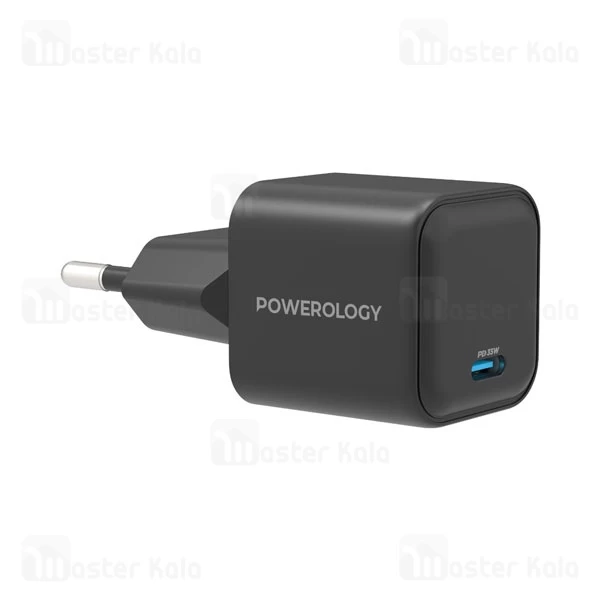 شارژر دیواری پاورولوژی Powerology Ultra-Quick GaN Charger P35WSPCEU توان 35 وات 