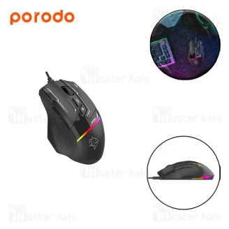 موس سیمی گیمینگ پرودو Porodo PDX321 Gaming Wired Mouse