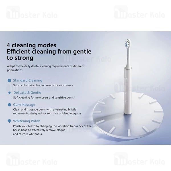 مسواک برقی شیائومی Xiaomi T302 Electric Toothbrush با سری اضافه