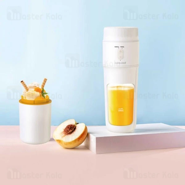 مخلوط کن و بستنی ساز شارژی پرودو Porodo Ice Cream Maker and Blender PD-BLICM ظرفیت 340 میلی لیتر