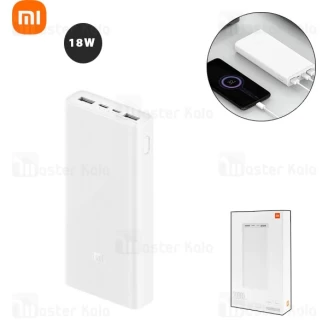پاوربانک 20000 فست شارژ شیائومی Xiaomi Mi Power Bank 3 PLM18ZM 18W QC3 ورژن 3