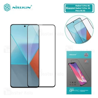 گلس تمام صفحه تمام چسب Xiaomi Redmi Note 13 Pro 4G / 5G / Poco X6 5G Nillkin CP+ Pro