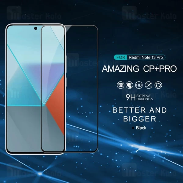 گلس تمام صفحه تمام چسب Xiaomi Redmi Note 13 Pro 4G / 5G / Poco X6 5G Nillkin CP+ Pro