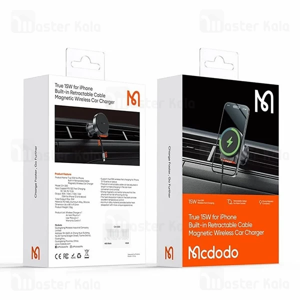 هولدر و شارژر وایرلس دریچه کولری مگنتی مک دودو Mcdodo CH-3000