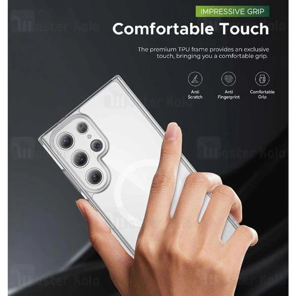 قاب محافظ مگنتی گرین لاین سامسونگ Samsung Galaxy S24 Ultra Green Lion MagSafe Crystal GNMAGCRCS24UCL