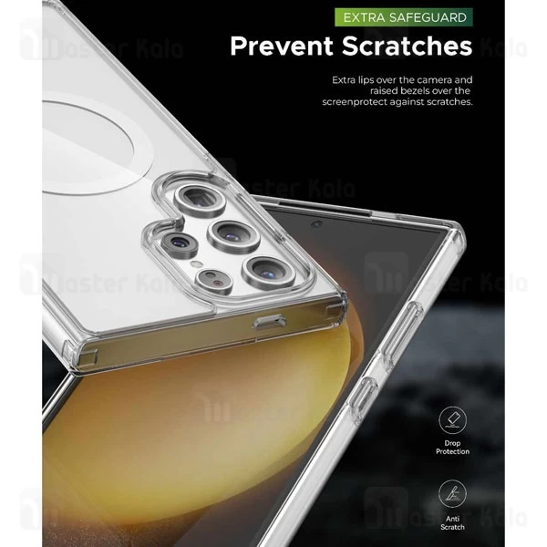 قاب محافظ مگنتی گرین لاین سامسونگ Samsung Galaxy S24 Ultra Green Lion MagSafe Crystal GNMAGCRCS24UCL