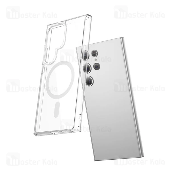 قاب محافظ مگنتی گرین لاین سامسونگ Samsung Galaxy S24 Ultra Green Lion MagSafe Crystal GNMAGCRCS24UCL