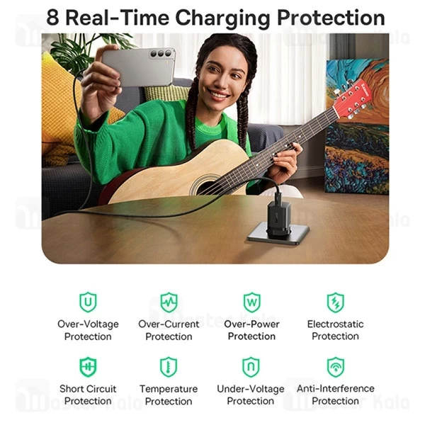 شارژر دیواری فست شارژ بیسوس Baseus GAN5 1C 25W P10110909113-00 EU توان 25 وات