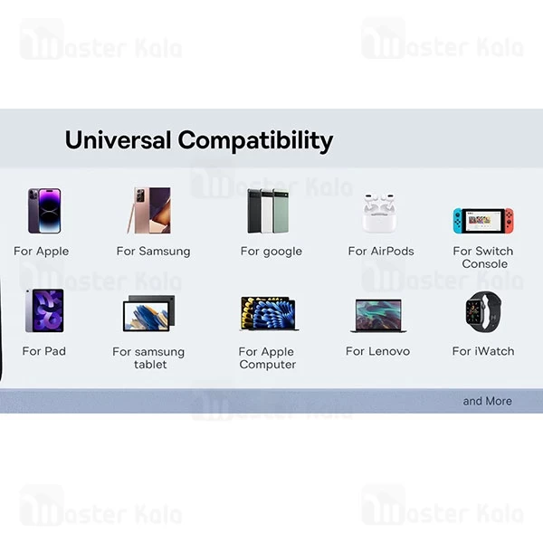 شارژر دیواری فست شارژ بیسوس Baseus GAN6 Pro 4 Ports Fast Charger P10162701113-00 توان 65 وات