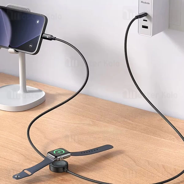 کابل لایتنینگ به Type-C و شارژر اپل واچ مک دودو Mcdodo CA-568 Cable Wireless Charger توان 36 وات