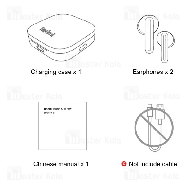 هندزفری بلوتوث شیائومی Xiaomi Redmi Buds 6 active
