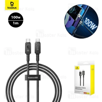 کابل Type-C به Type-C بیسوس Baseus CB000051 Aramid Fiber Braiding Unbreakble P10355800111 طول 1 متر توان 100 وات