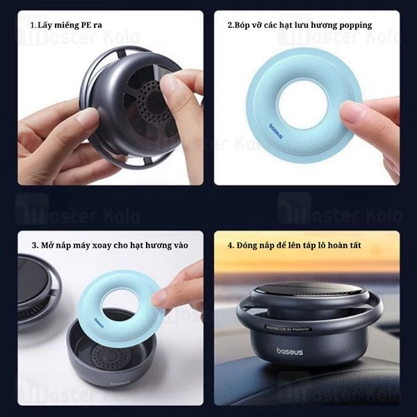 خوشبو کننده خورشیدی خودرو بیسوس Baseus BS-CX008 به همراه سه رایحه