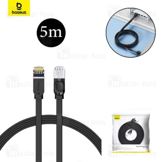 کابل شبکه بیسوس Baseus PCWL-D01 Cat6.0 RJ45 Gigabit 5m فلت با طول 5 متر