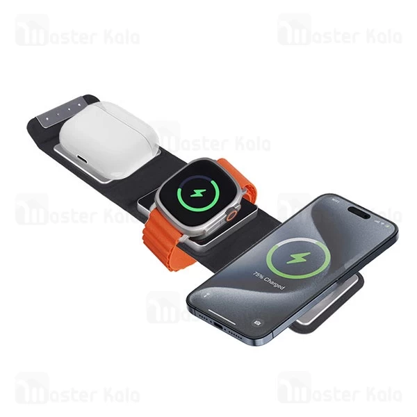 شارژر وایرلس چند کاره بیوا Biva WLC-10 با قابلیت شارژ اپل واچ