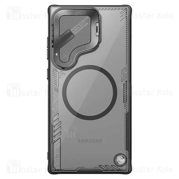 قاب محافظ مگنتی نیلکین سامسونگ Samsung S24 Ultra Nillkin IceBlade Magnetic Prop Case با محافظ دوربین