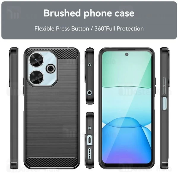 قاب فیبر کربنی شیائومی Xiaomi Redmi 13 Rugged Armor Fiber Carbon