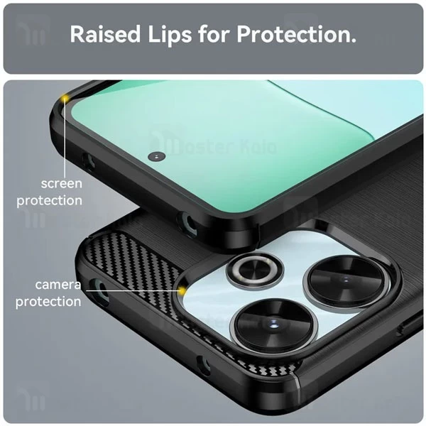 قاب فیبر کربنی شیائومی Xiaomi Redmi 13 Rugged Armor Fiber Carbon