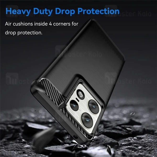 قاب فیبر کربنی موتورولا Motorola Edge 50 Pro Rugged Armor Fiber Carbon