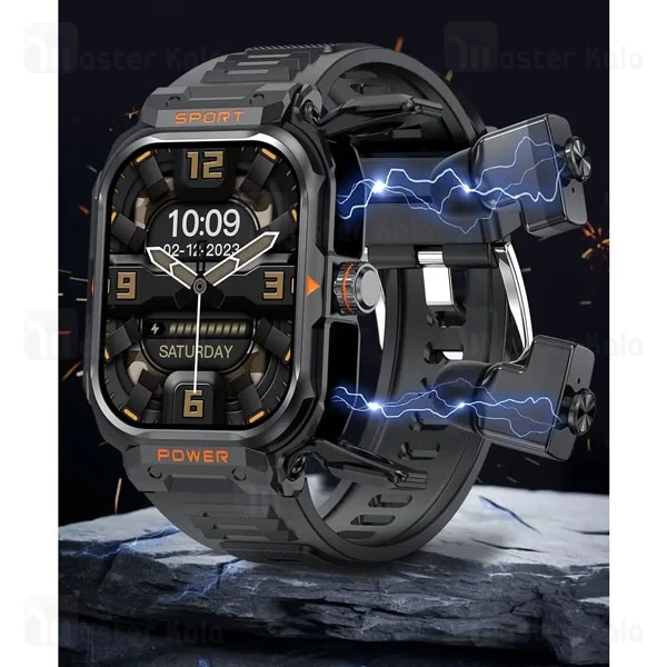 ساعت هوشمند و هندزفری بلوتوث گرین لاین Green Lion Fit-Gear GNFITGRSW