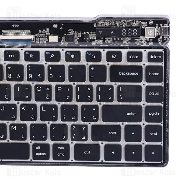 کیبورد بلوتوث سه حالته گرین لاین Green Lion Transparent keyboard GNTPKYBBK 