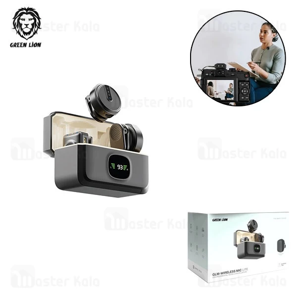 میکروفون یقه‌ ای گرین لاین Green Lion GLM-Wireless Mic Lite دارای 2 فرستنده