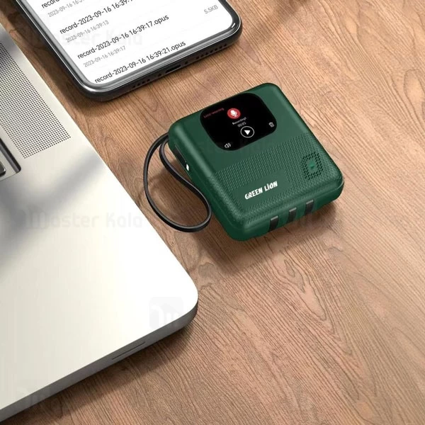 پاوربانک 10000 و اسپیکر بلوتوثی گرین لاین Green Lion Smart Touch Screen توان 20 وات