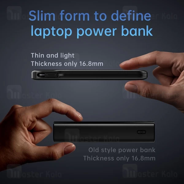 پاوربانک 20000 گرین لاین Green Lion Ultra Thin توان 100 وات همراه با کابل متصل