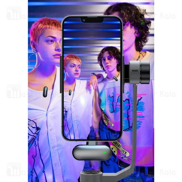 میکروفون یقه‌ ای لایتنینگ بیوا Biva Wireless Microphone WM-05 دارای 2 فرستنده