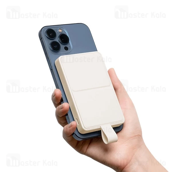 پاوربانک وایرلس 6000 مگنتی شیائومی Xiaomi WPB0620MI توان 18 وات دارای استند