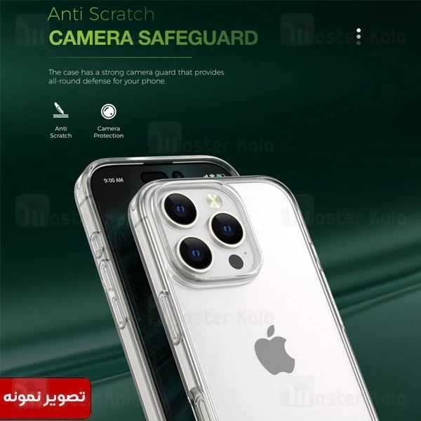 قاب محافظ گرین لاین آیفون Apple iPhone 16 Green Lion Crystal Clear Case