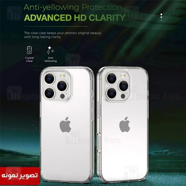قاب محافظ گرین لاین آیفون Apple iPhone 16 Green Lion Crystal Clear Case