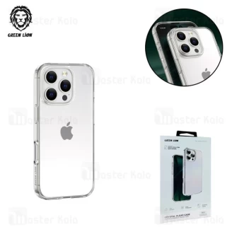 قاب محافظ گرین لاین آیفون Apple iPhone 16 Pro Green Lion Crystal Clear Case