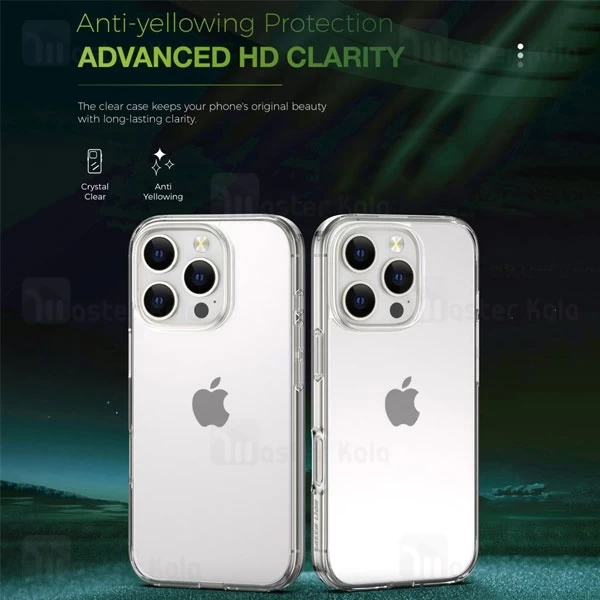 قاب محافظ گرین لاین آیفون Apple iPhone 16 Pro Green Lion Crystal Clear Case
