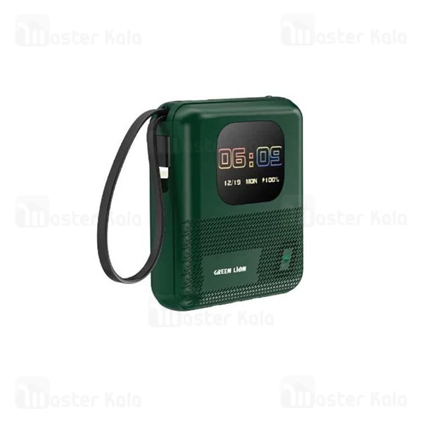 پاوربانک 10000 و اسپیکر بلوتوثی گرین لاین Green Lion Smart Touch Screen توان 20 وات