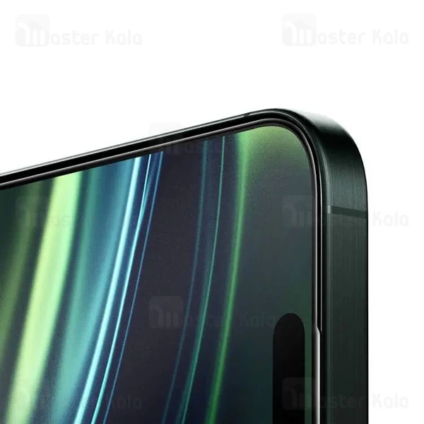 گلس حریم شخصی تمام صفحه تمام چسب آیفون گرین لاین Apple iPhone 16 Pro Green Lion 9H Steve Matte