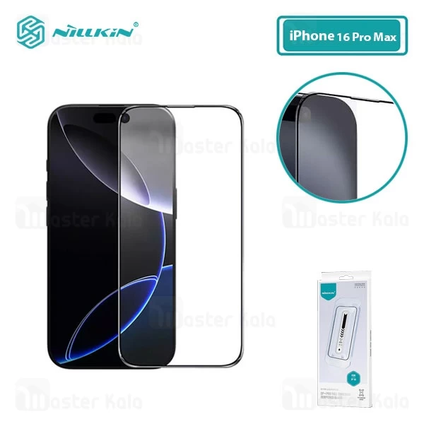 گلس تمام صفحه تمام چسب آیفون Apple iPhone 16 Pro Max Nillkin CP+ Pro