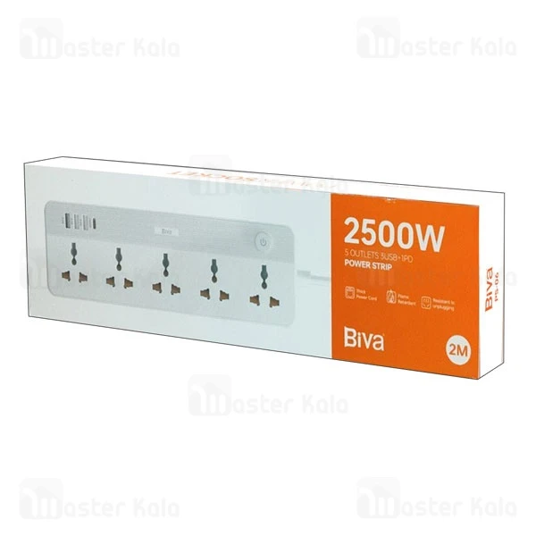  بیوا Biva PS-06 Power Strip دارای 4 پورت