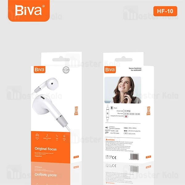 هندزفری سیمی بیوا Biva HF-10 Original Focus