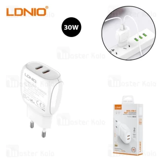 شارژر دیواری الدینیو LDNIO Q233 توان 30 وات همراه با کابل