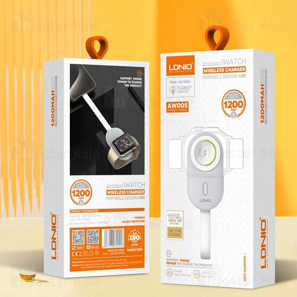 شارژر و پاوربانک اپل واچ 1200 الدینیو Ldnio AW005