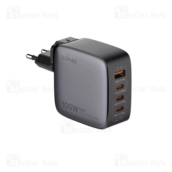 شارژر دیواری الدینیو Ldnio Q408 GaN توان 100 وات همراه با کابل