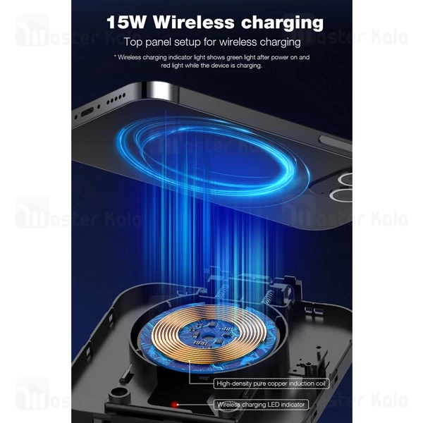 چند راهی برق و شارژر وایرلس الدینیو Ldnio SEW4485 دارای 4 پورت